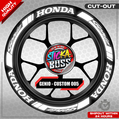 GENIO MAG STICKER SET ( 2 MAGS ) - CUSTOM 005 | VINYL WATERPROOF CUT-OUT DECALS