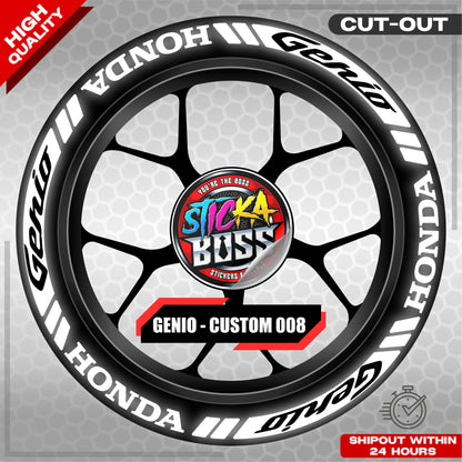 GENIO MAG STICKER SET ( 2 MAGS ) - CUSTOM 008 | VINYL WATERPROOF CUT-OUT DECALS