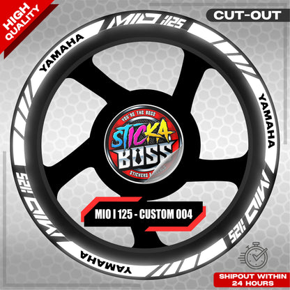 MIO I 125 MAG STICKER SET  ( 2 MAGS ) - CUSTOM 004 | VINYL WATERPROOF CUT-OUT DECALS