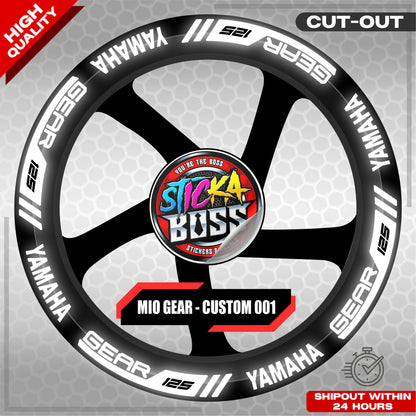 MIO GEAR MAG STICKER SET ( 2 MAGS ) - CUSTOM 001 | VINYL WATERPROOF CUT-OUT DECALS