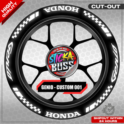 GENIO MAG STICKER SET ( 2 MAGS ) - CUSTOM 001 | VINYL WATERPROOF CUT-OUT DECALS