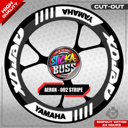 AEROX MAG STICKER SET ( 2 MAGS ) - 002 STRIPE | VINYL WATERPROOF CUT-OUT DECALS