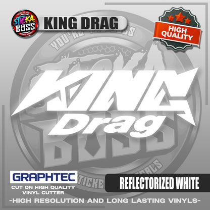 KING DRAG | VINYL WATERPROOF CUT-OUT STICKER DECALS【Stickaboss】