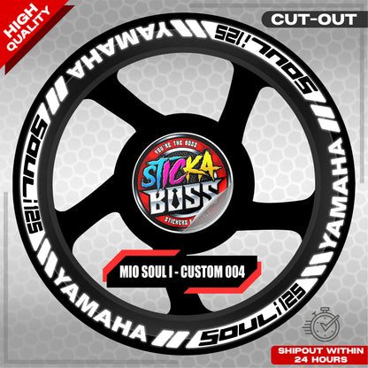 MIO SOUL I MAG STICKER SET ( 2 MAGS ) - CUSTOM 004 | VINYL WATERPROOF CUT-OUT DECALS
