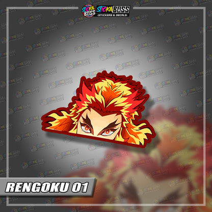 DEMON SLAYER PART 1 | ANIME PEEKER STICKER【VINYL PRINTED】( LAMINATED / WATERPROOF )