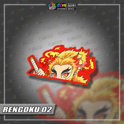 DEMON SLAYER PART 1 | ANIME PEEKER STICKER【VINYL PRINTED】( LAMINATED / WATERPROOF )