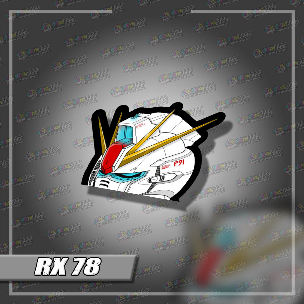 GUNDAM | ANIME PEEKER STICKER【VINYL PRINTED】( LAMINATED / WATERPROOF )