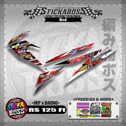 RS 125 FI Decals (JRP x DAENG) [ASSORTED COLORS]【PREMIUM GLOSSY LAMINATED】