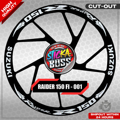 Suzuki Raider R150 Mag Sticker - 001 Star | VINYL WATERPROOF CUT-OUT DECALS