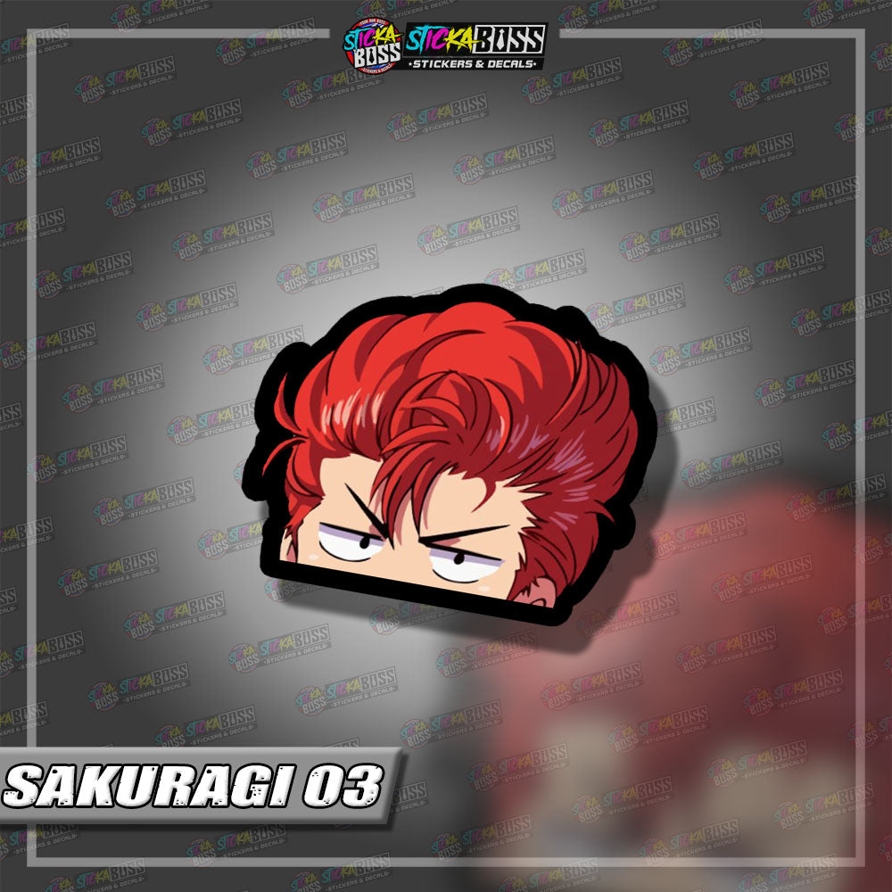 SLAM DUNK | ANIME PEEKER STICKER【VINYL PRINTED】( LAMINATED / WATERPROOF )