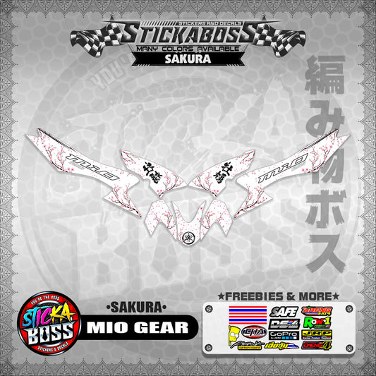 MIO GEAR STICKER DECALS ( SAKURA )【WITH FREEBIES】