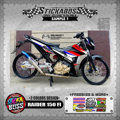 RAIDER 150 FI MALAYSIAN STICKER DECALS ( 2 COLORS DESIGN  )【WITH FREEBIES】