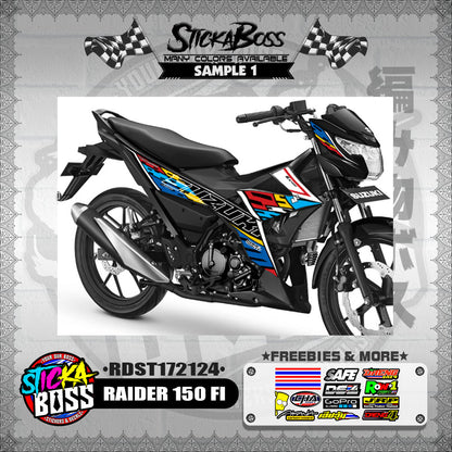 RAIDER 150 FI DECALS ( RDST172124 )【WITH FREEBIES】