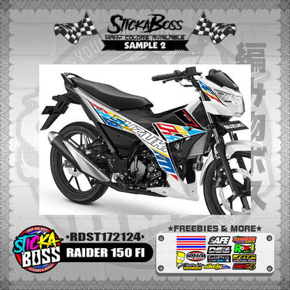 RAIDER 150 FI DECALS ( RDST172124 )【WITH FREEBIES】