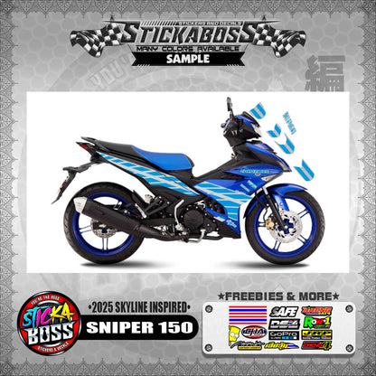 SNIPER 150 STICKER DECALS ( 2025 SKYLINE INSPIRED )【WITH FREEBIES】