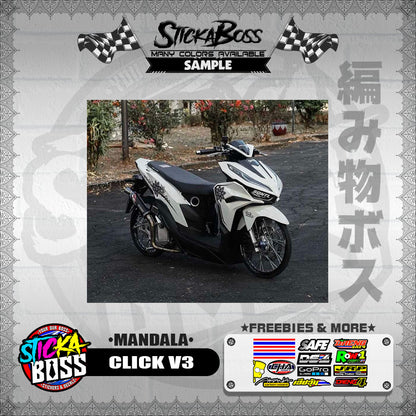 CLICK V3 DECALS ( MANDALA )【WITH FREEBIES】