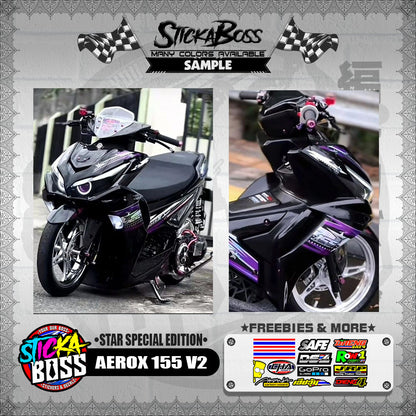 AEROX 155 V2 DECALS ( STAR SPECIAL EDITION )【WITH FREEBIES】