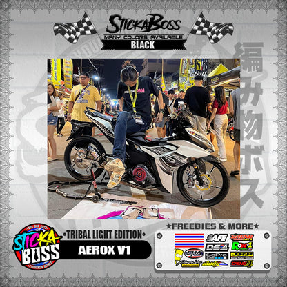 AEROX V1 DECALS ( TRIBAL LIGHT EDITION )【WITH FREEBIES】