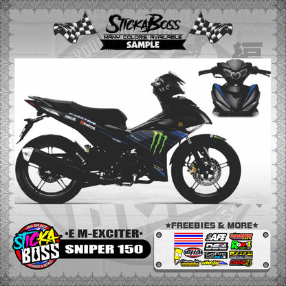 SNIPER 150 DECALS ( E M-EXCITER )【WITH FREEBIES】