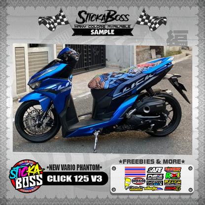 CLICK 125 V3 DECALS ( NEW VARIO PHANTOM )【WITH FREEBIES】