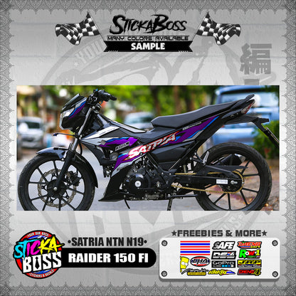 RAIDER 150 FI DECALS ( SATRIA NTN N19 )【WITH FREEBIES】