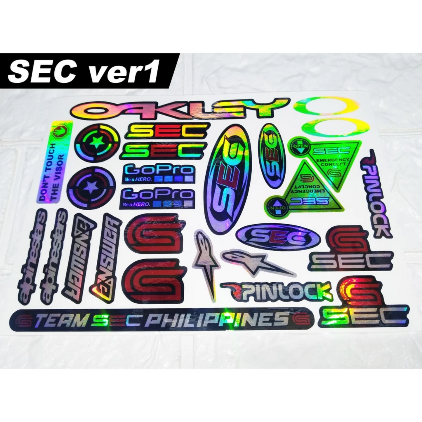 【HOLOGRAM】HELMET VISOR STICKERS【HOLOGRAPHIC】