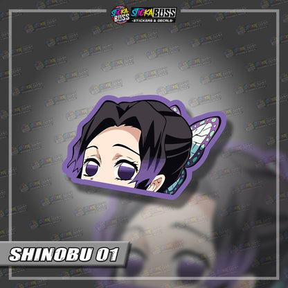 DEMON SLAYER PART 1 | ANIME PEEKER STICKER【VINYL PRINTED】( LAMINATED / WATERPROOF )