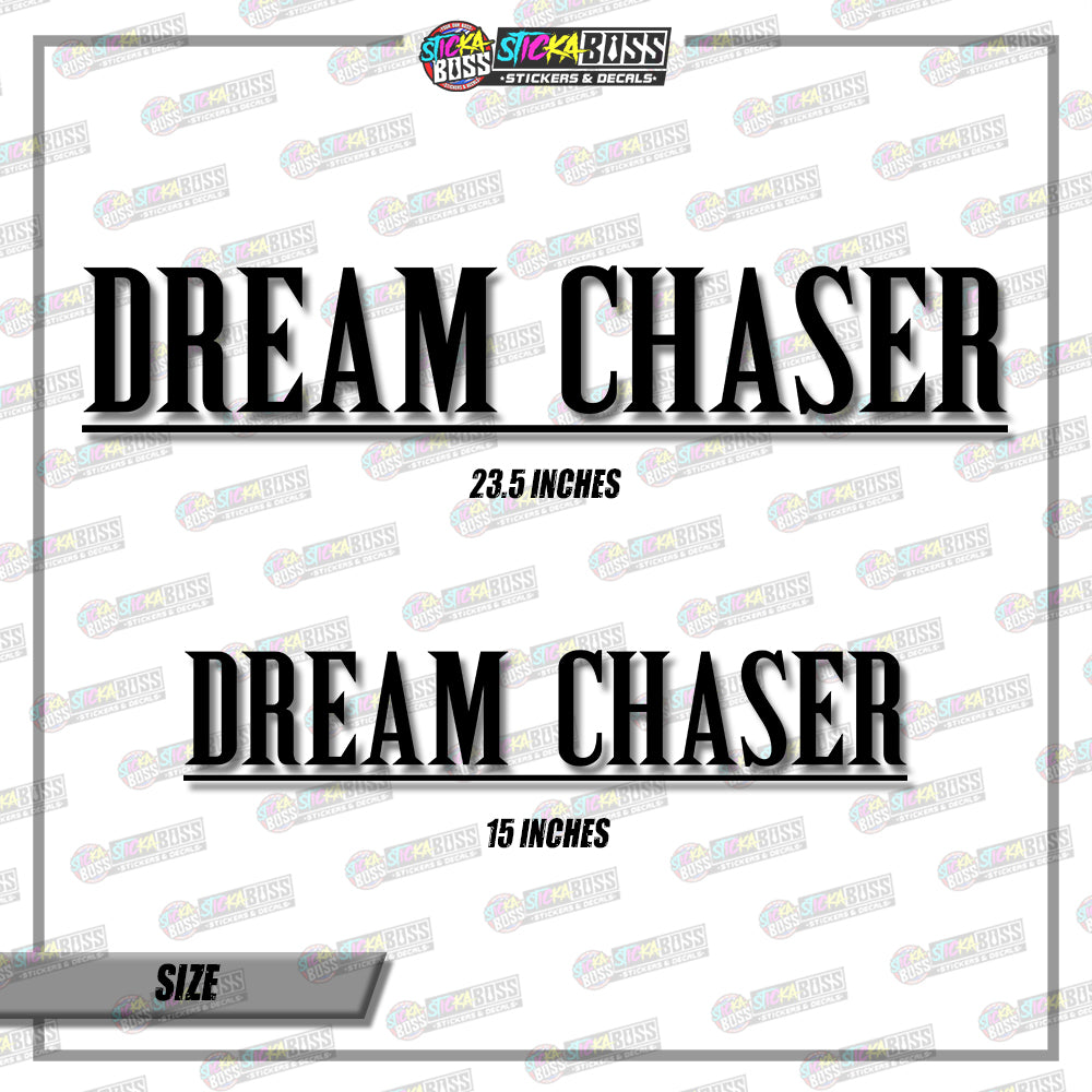 DREAM CHASER ( VINYL CUT-OUT STICKER DECALS )【Stickaboss】