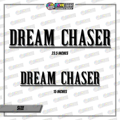 DREAM CHASER ( VINYL CUT-OUT STICKER DECALS )【Stickaboss】