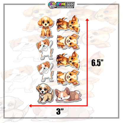 DOG  | STICKER SET ( VINYL STICKER DECALS )【Stickaboss】