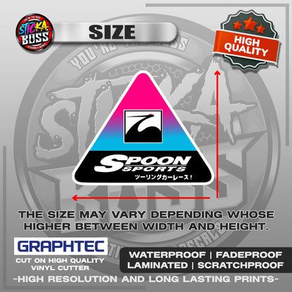 SPOON SPORTS ASSORTED STICKERS | VINYL WATERPROOF STICKER | PREMIUM LAMINATED【PRINTED】