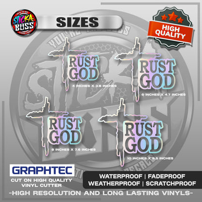 TRUST GOD | VINYL WATERPROOF CUT-OUT STICKER DECALS【Stickaboss】