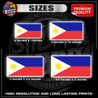 PHILIPPINE FLAG | 3M REFLECTIVE STICKER | PREMIUM LAMINATED【PREMIUM QUALITY】