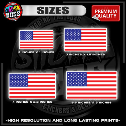 USA FLAG | 3M REFLECTIVE STICKER | PREMIUM LAMINATED【PREMIUM QUALITY】