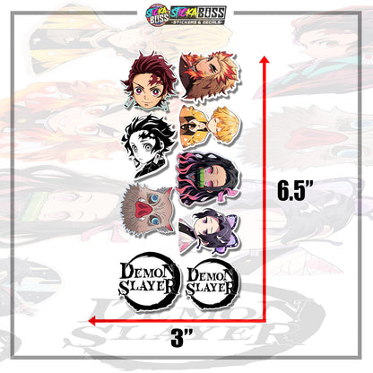 DEMONSLAYER | STICKER SET (  ANIME VINYL STICKER DECALS )【Stickaboss】