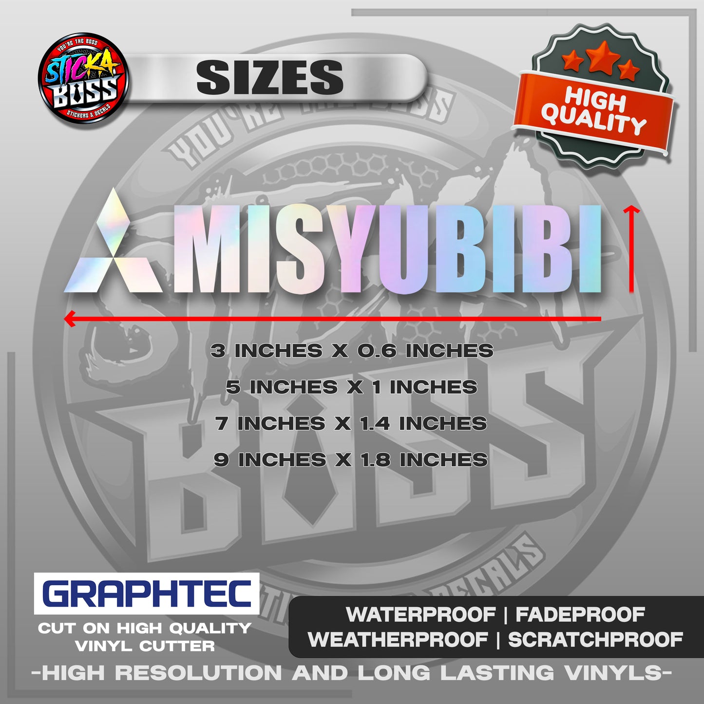 MISYUBIBI | VINYL WATERPROOF CUT-OUT STICKER DECALS【Stickaboss】