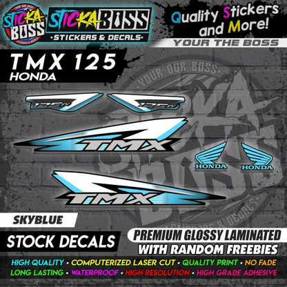 Honda TMX 125 Alpha (Stock Decals)【PREMIUM GLOSSY LAMINATED】