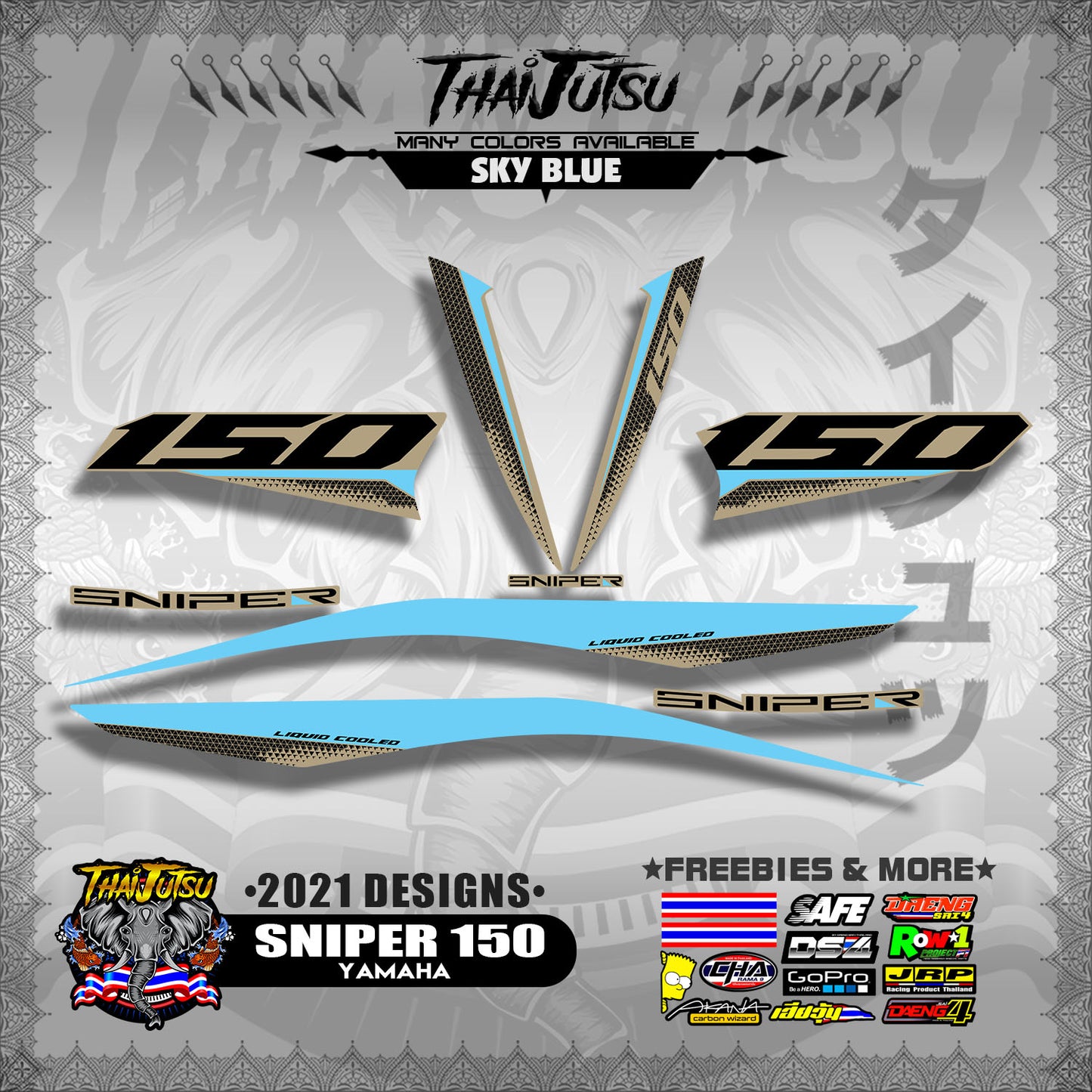 SNIPER 150 DECALS ( 2021 DESIGNS )【WITH FREEBIES】