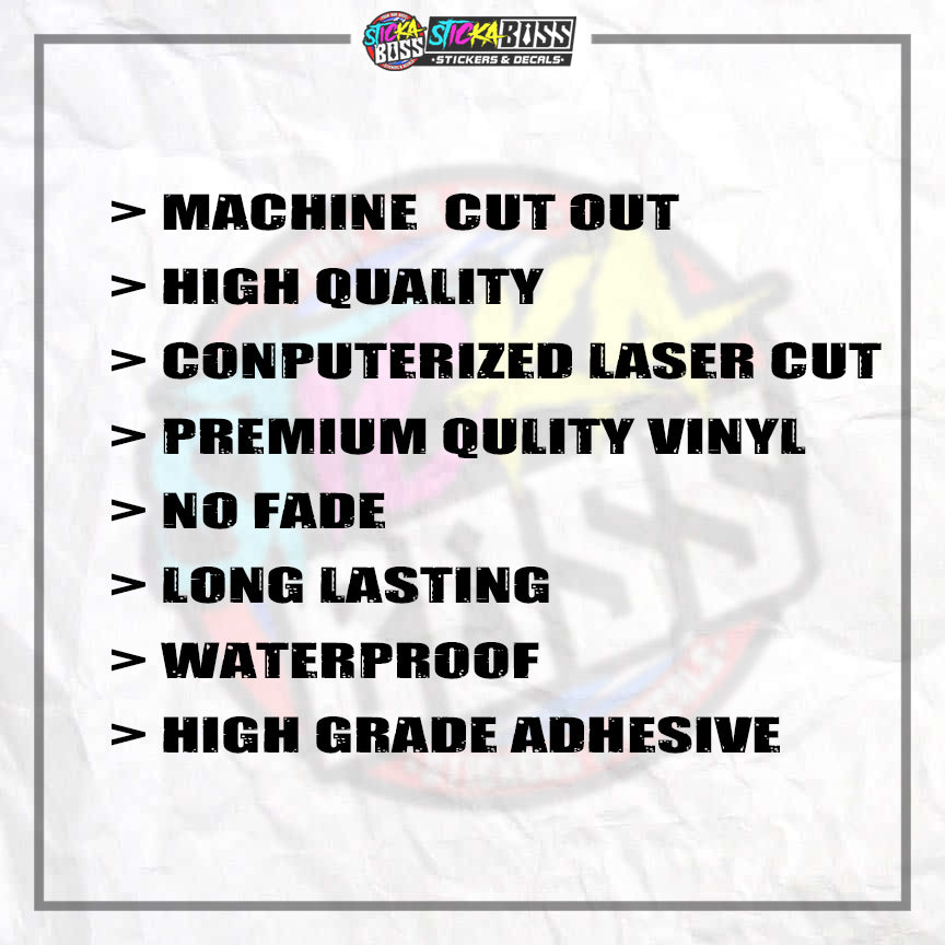 ASSORTED P3 | VINYL CUT-OUT STICKER   ( ANIME VINYL STICKER DECALS )【Stickaboss】