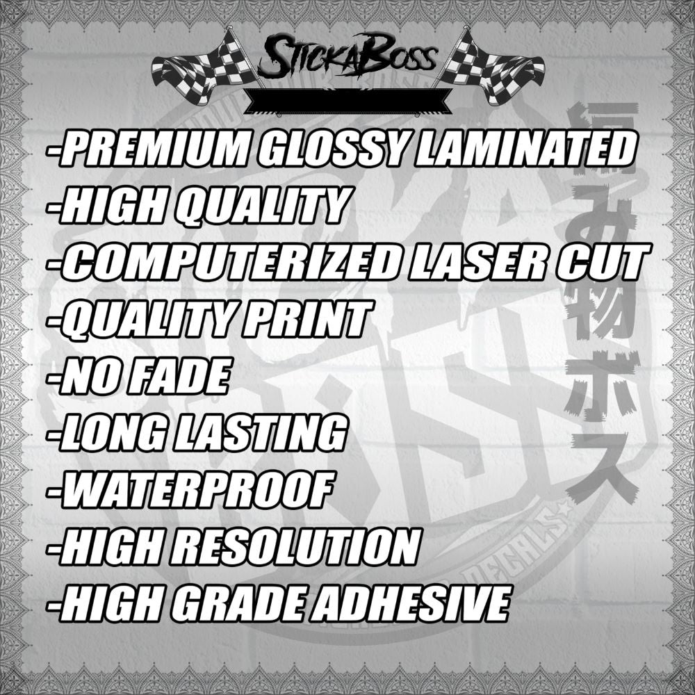 AEROX V2 DECALS (2026 RACE ZOMBIE DESIGN) STICKER DECALS By STICKABOSS
