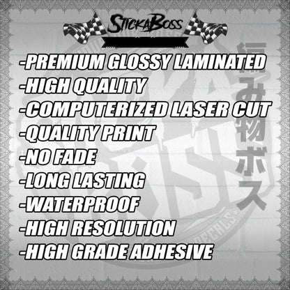 [PREMIUM UV PRINT] TRANSPARENT CLICK 125 V3 DECALS ( VARIO GRUDGE EDITION )【WITH FREEBIES】