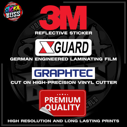 REPUBLIKA NG PILIPINAS LOGO 3M REFLECTIVE STICKER | PREMIUM LAMINATED【PREMIUM QUALITY】