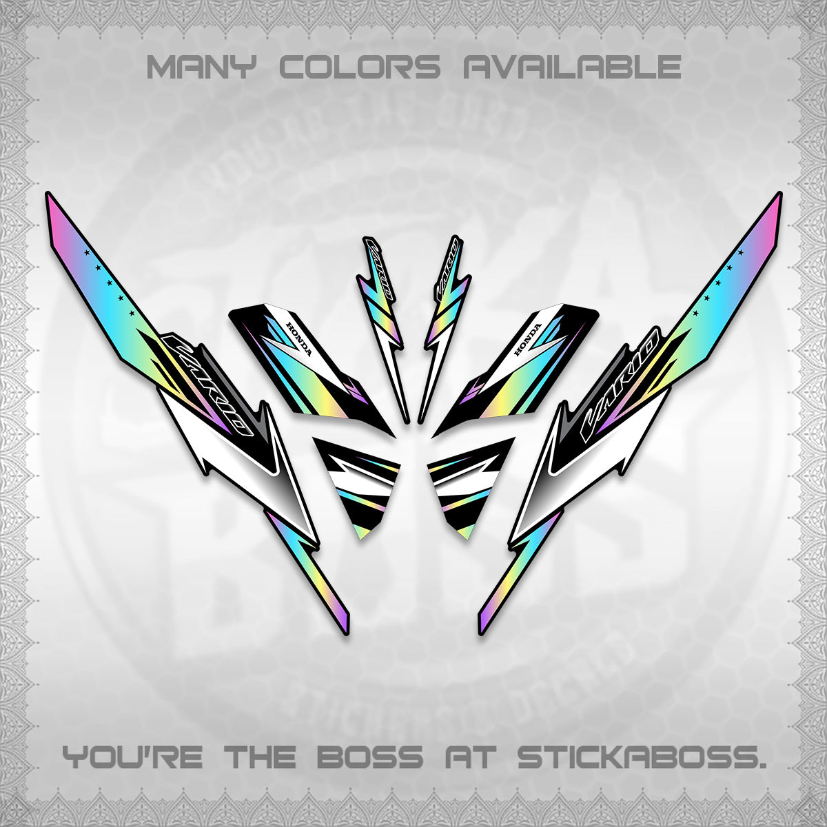 CLICK 125 V3 VARIO DECALS (2023 CUSTOM STYLE 01) STICKER KITS By STICKABOSS