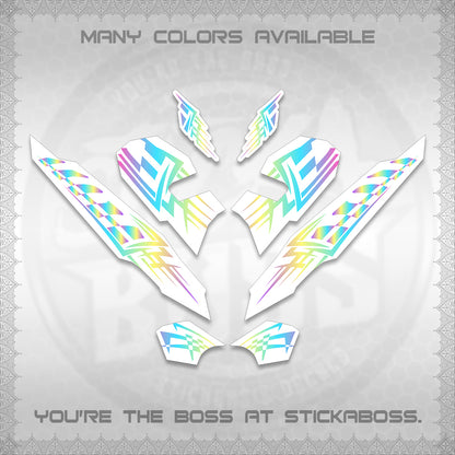 CLICK 125 V3 VARIO INDO-MALAY FOR WHITE DECALS (2026 TRIBAL LINES DESIGN) STICKER DECALS By STICKABOSS