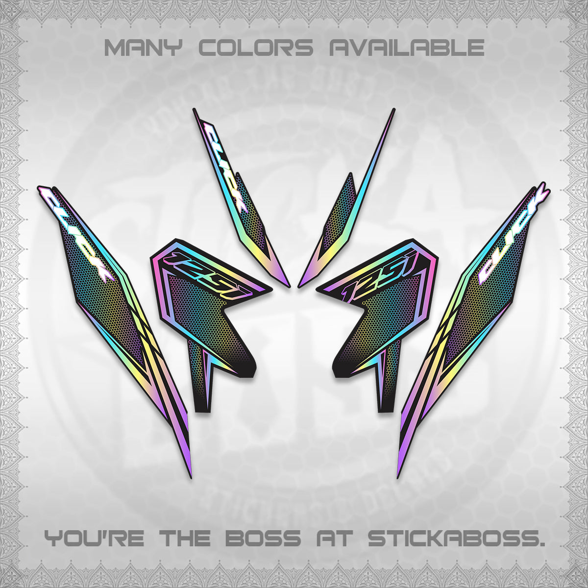 CLICK 125 V3 DECALS (2026 LINE UP DESIGN) STICKER KITS By STICKABOSS