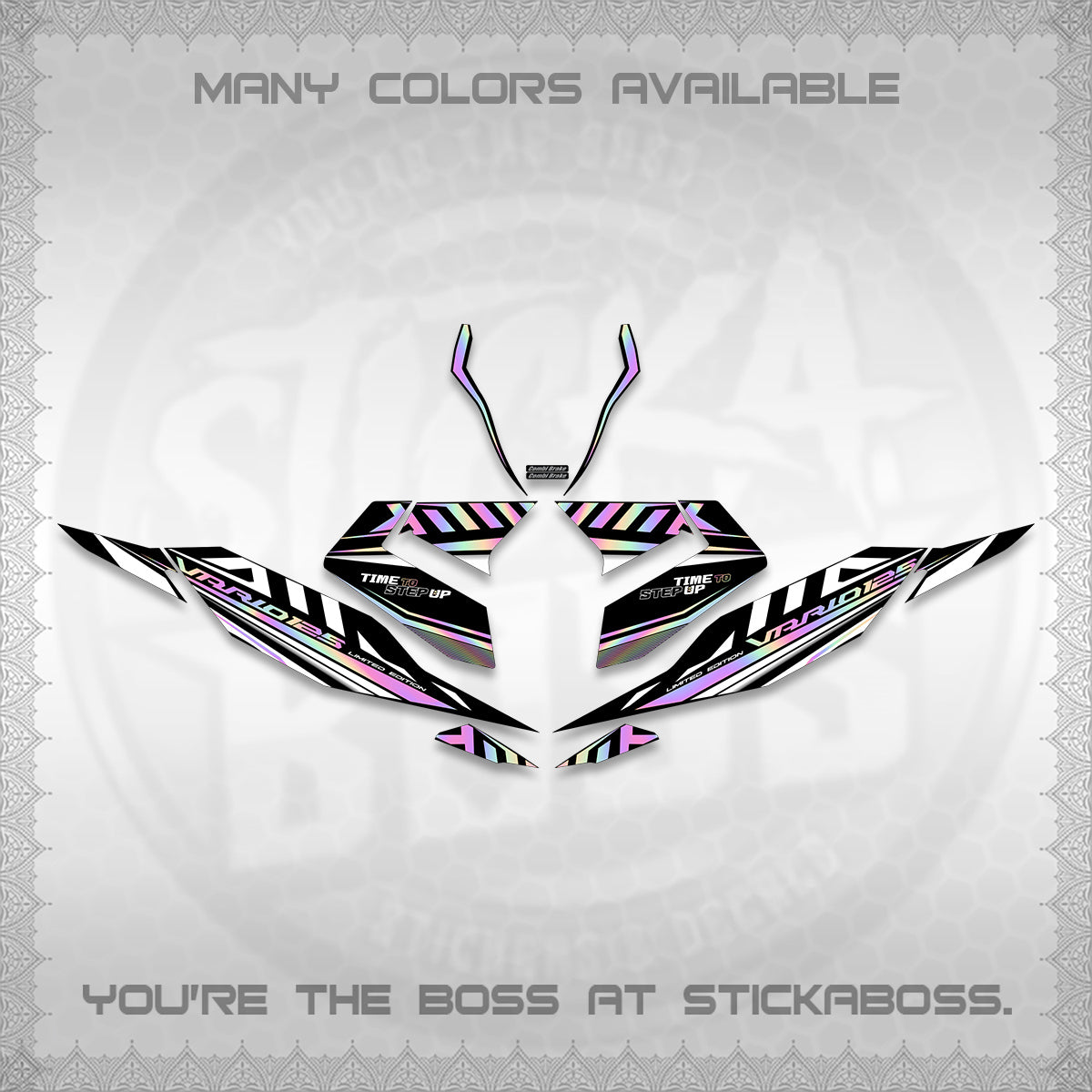 CLICK 125 V4 VARIO DECALS (2026 VR0007 DESIGN) STICKER KITS By STICKABOSS