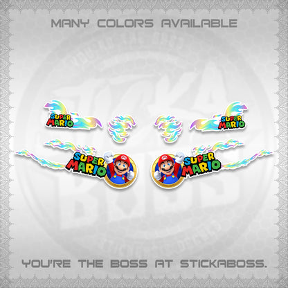 FAZZIO FOR WHITE DECALS (FLAMES 02 SUPER-M MOTIF) STICKER KITS BY STICKABOSS
