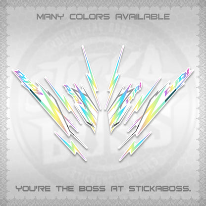 CLICK 125 V2 INDO FOR WHITE DECALS (2024 CL 00-A8 STYLE) STICKER KITS By STICKABOSS