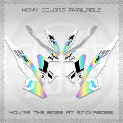 CLICK V2 FOR WHITE DECALS (SCOTTxHRC DESIGN) STICKER KITS By STICKABOSS