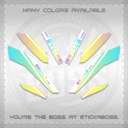 NMAX V2 FOR WHITE DECALS (TRUENO STYLE DESIGN) STICKER KITS By STICKABOSS